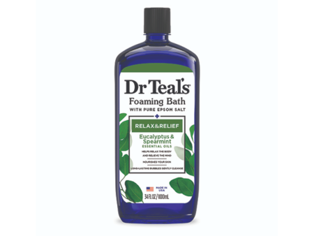 Dr Teals Relax & Relief Foaming Bath with Pure Epsom Salt  1litre For Sale