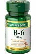 Nature s Bounty Vitamin B-6 100 mg Tablets 100 Tablets Each Discount