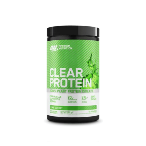 Optimum Nutrition Clear Protein 100% Plant Protein Isolate   Lime Sorbet 280g Online