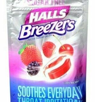 Halls Breezers Drops Sugar Free Cool Berry 20 Each Online Hot Sale