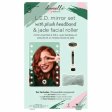 Danielle LED Mirror with Jade Facial Roller & Plush Headband Giftset on Sale