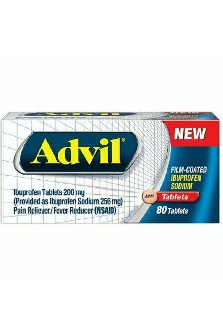 Advil Film-Coated Ibuprofen 200 mg Tablets 80 each Supply