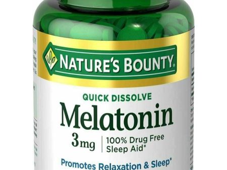 Nature s Bounty Melatonin 3 mg, 240 Quick Dissolve Tablets Discount