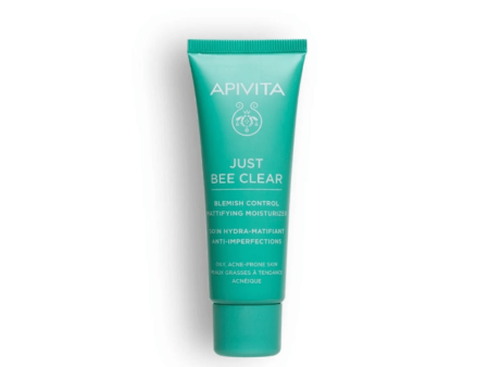 Apivita Just Bee Clear Blemish Control Mattifying Moisturizer 40ml on Sale