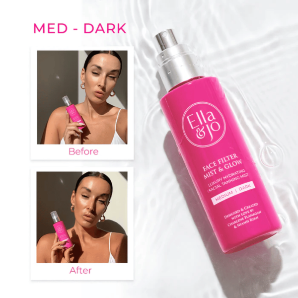 Ella and Jo Mist & Glow Facial Tanning Mist   Medium-Dark Online now