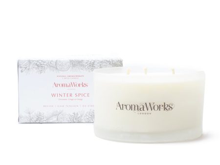 AromaWorks Winter Spice 3 Wick Candle Fashion