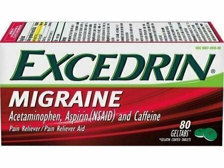 Excedrin Migraine Pain Relief Geltabs 80 each Online