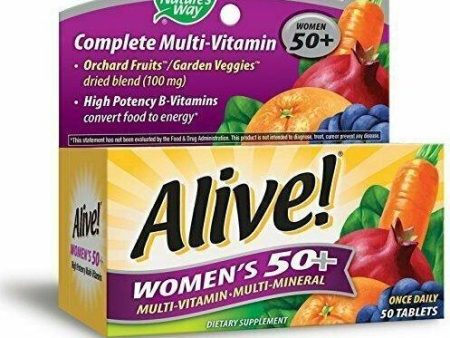 Alive! Women s 50+ High Potency Multi-Vitamin , 50 Tablets Discount