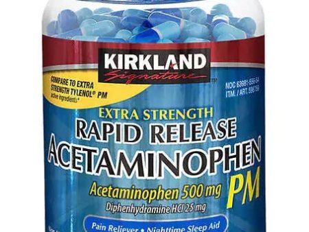 Kirkland Signature Acetaminophen PM, 500 mg, 375 Capsules For Discount