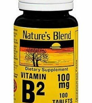 Nature s Blend Vitamin B2 100 mg - 100 Tablets Discount