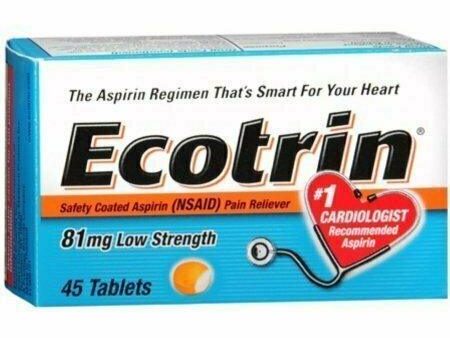 Ecotrin 81 mg Low Strength Tablets 45 Tablets Online now