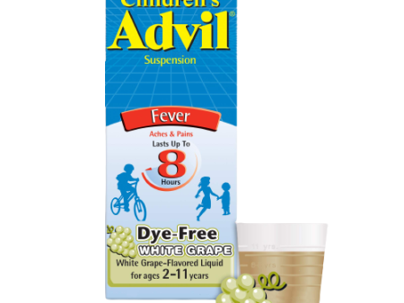 Children s Advil Susp Grape Flav 120ml BTL Online now