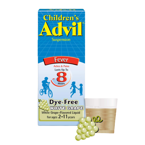 Children s Advil Susp Grape Flav 120ml BTL Online now