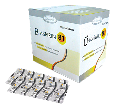 B-Aspirin 81mg 10Tab Strip (100 Strip Box) Fashion